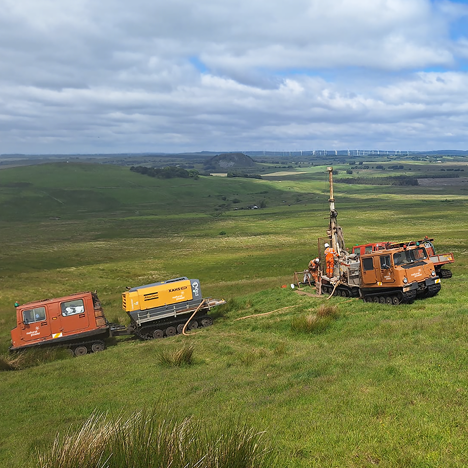 Hagglunds on site at Mill Rig Wind Farm